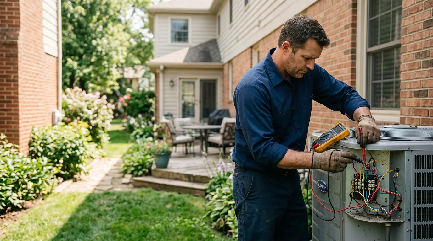 HVAC technician working near Morganza, LA